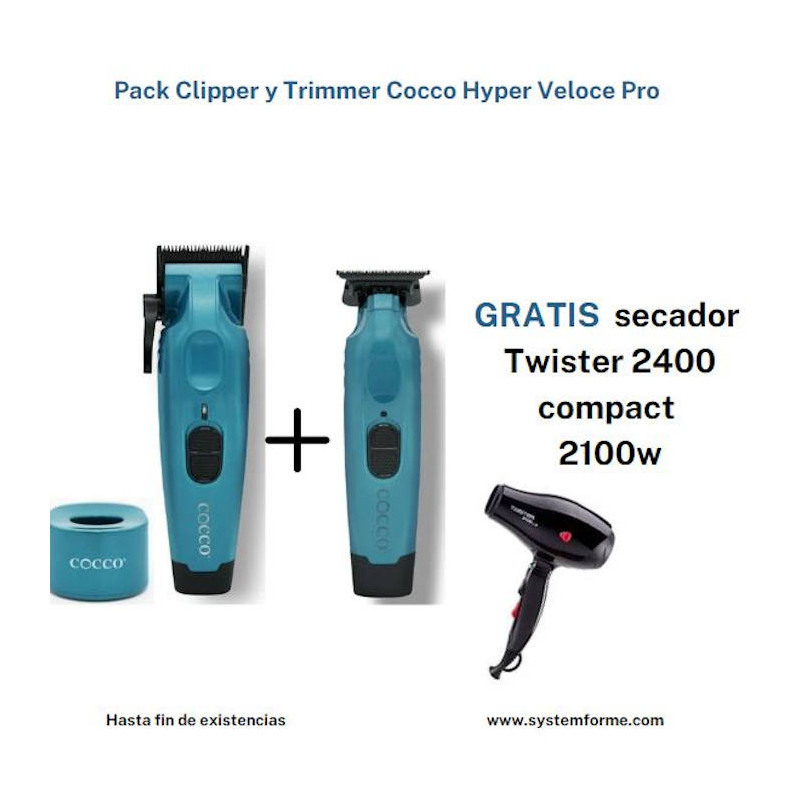 pack clipper y trimmer cocco hyper veloce pro azul