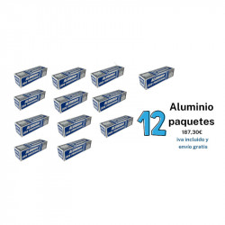 Papel aluminio en súper oferta 12 paquetes iva y portes incluido