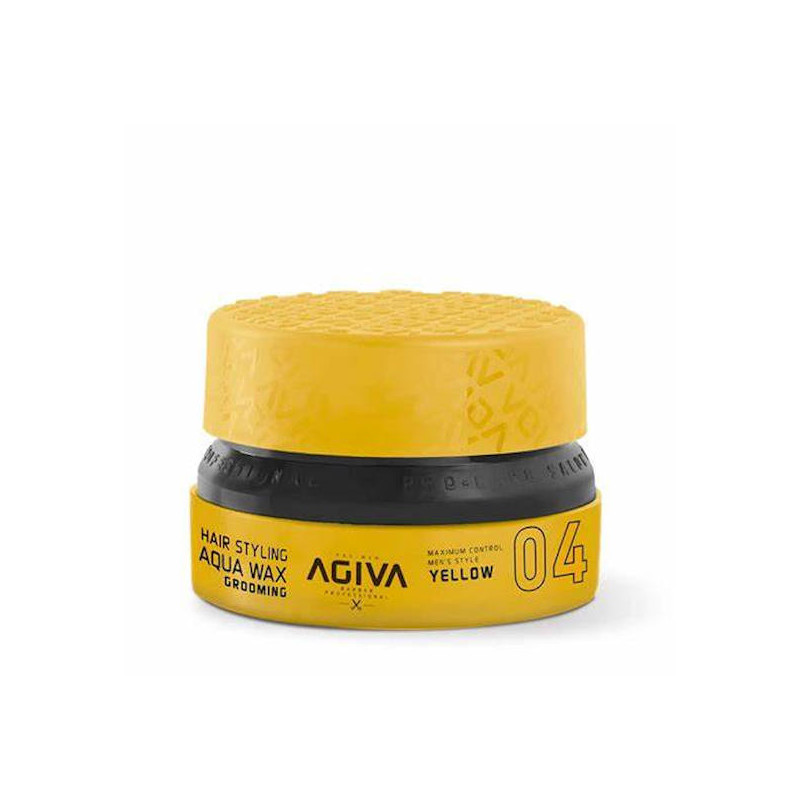 Cera Aqua Wax amarilla 04 fijación alta y efecto brillo Agiva 155 Ml