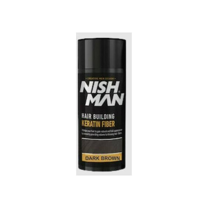 Fibra capilar keratin Fiber dark brown Nishman