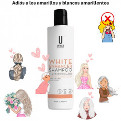 Champú white enhancer potenciador cabellos blancos y decolorados