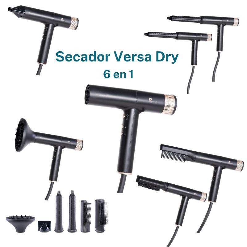 Secador Versa Dry 6 en 1 ligero 331g 110 000 rpm