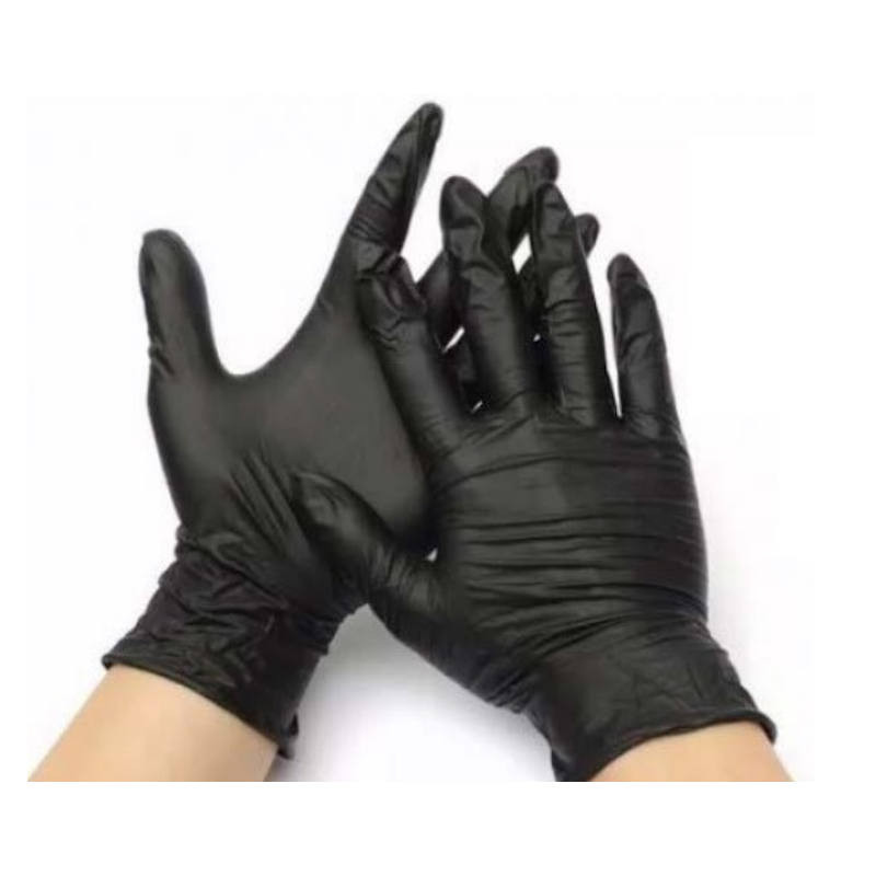BLUZEN Guantes desechables de nitrilo negro sin polvo, 100 unidades,  paquete individual de 100 guantes de nitrilo negro, guantes de goma :  : Herramientas y Mejoras del Hogar